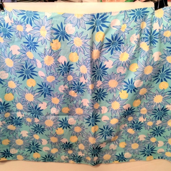 Lilly Pulitzer skirt XXL Plus size Custom Lilly Pulitzer Blue Daisys - Picture 5 of 6